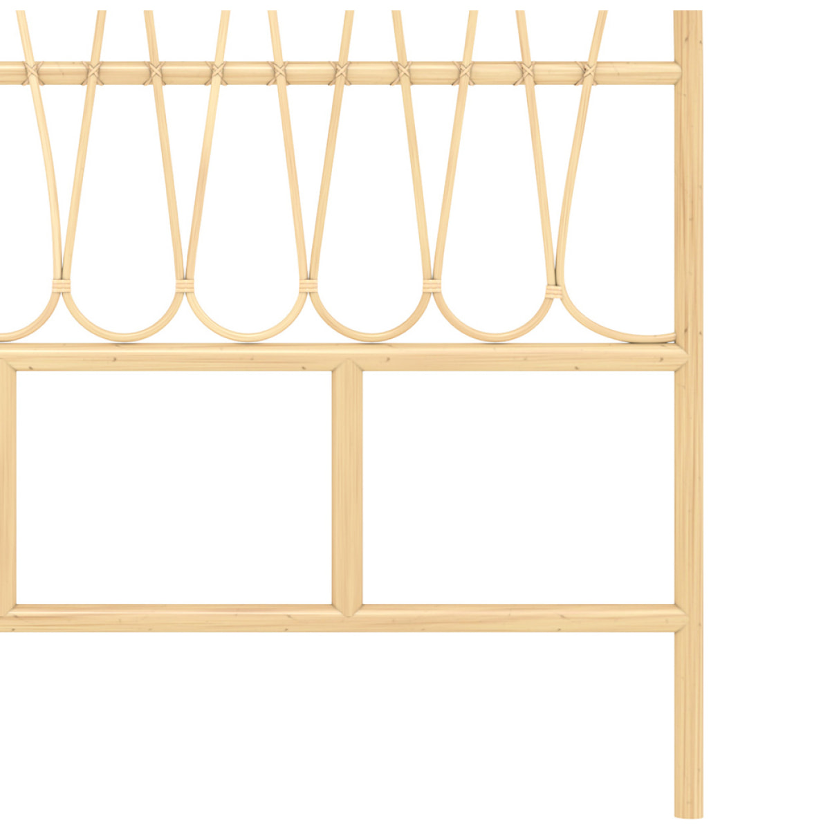 Tête de lit en rotin naturel 140 cm - Elior