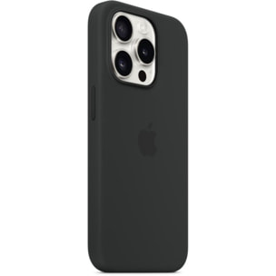 Coque APPLE iPhone 15 Pro MagSafe silicone Noir