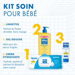 Lot de 18 - MIXA LINGETTES BÉBÉ À L’EAU NETTOYANTE x48