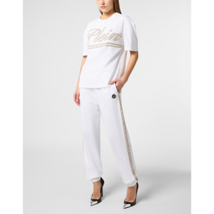 PHILIPP PLEIN Man Fit T-Shirt Strass Signature