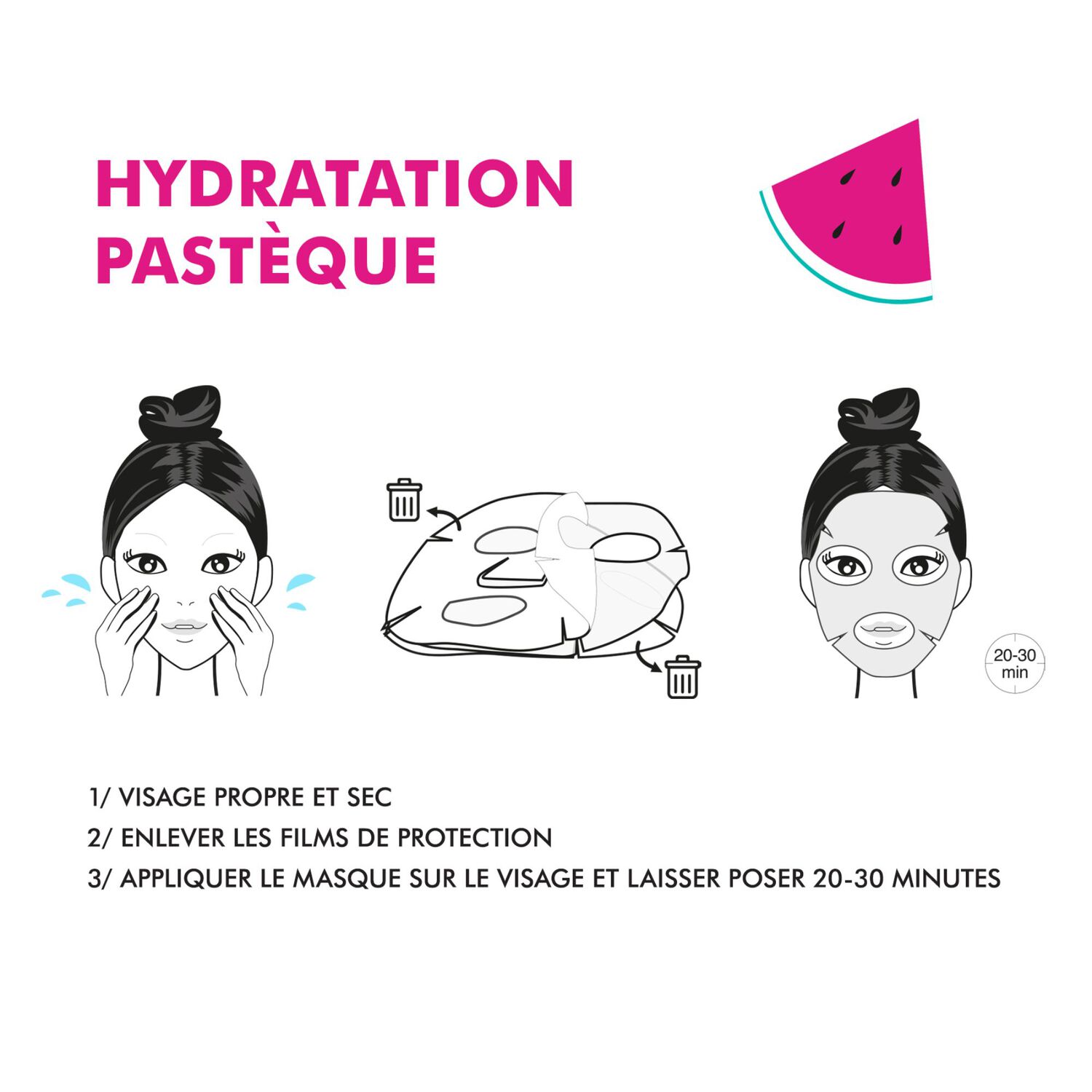 Pastèque - Masque Visage Super Hydratant 30 ml