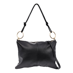 Bellusco Bolso de hombro Mujer. Piel auténtica Dollaro.