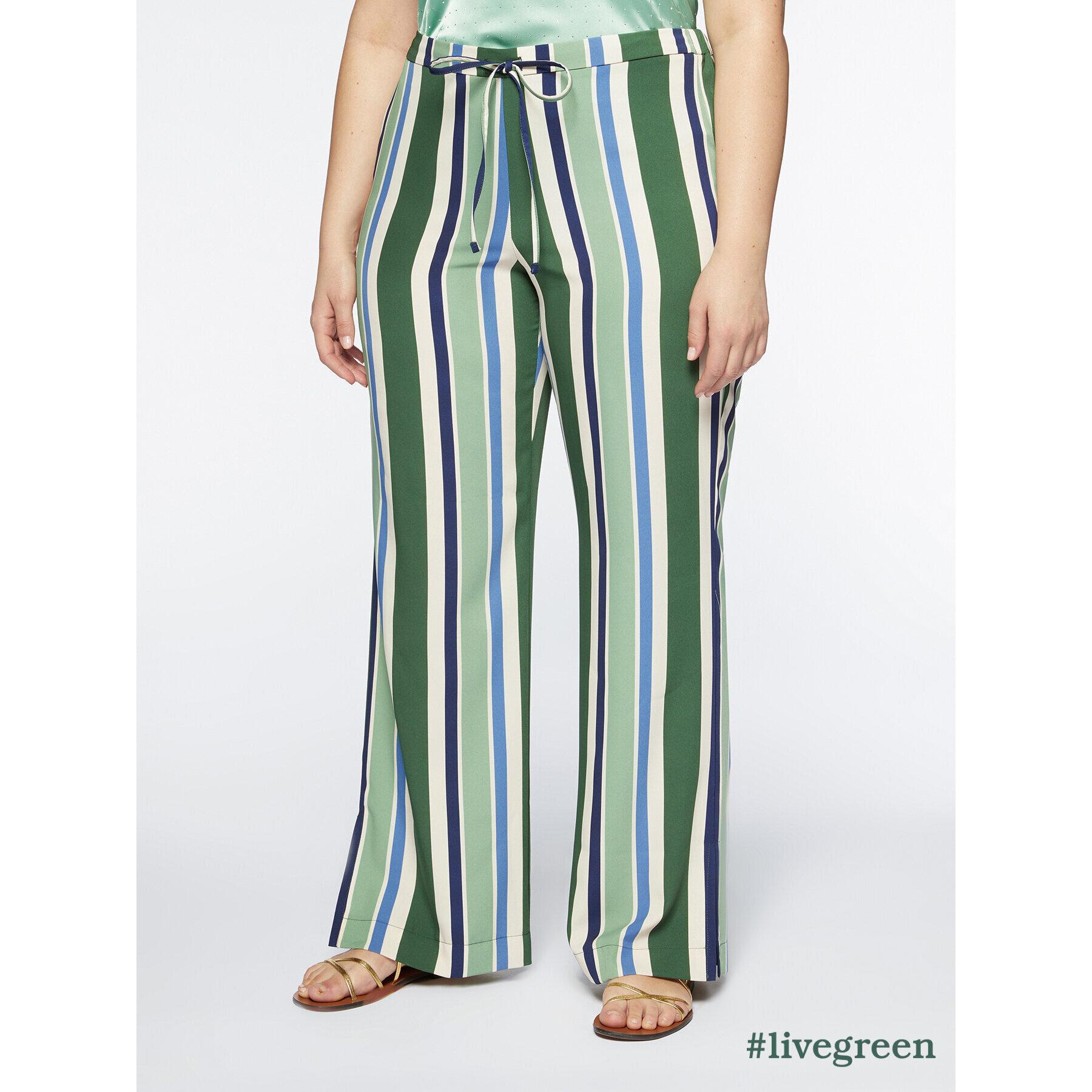 Fiorella Rubino - Pantaloni a righe - Verde