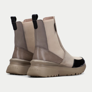 Botin sport Polinesia Negro marfil 5 cm