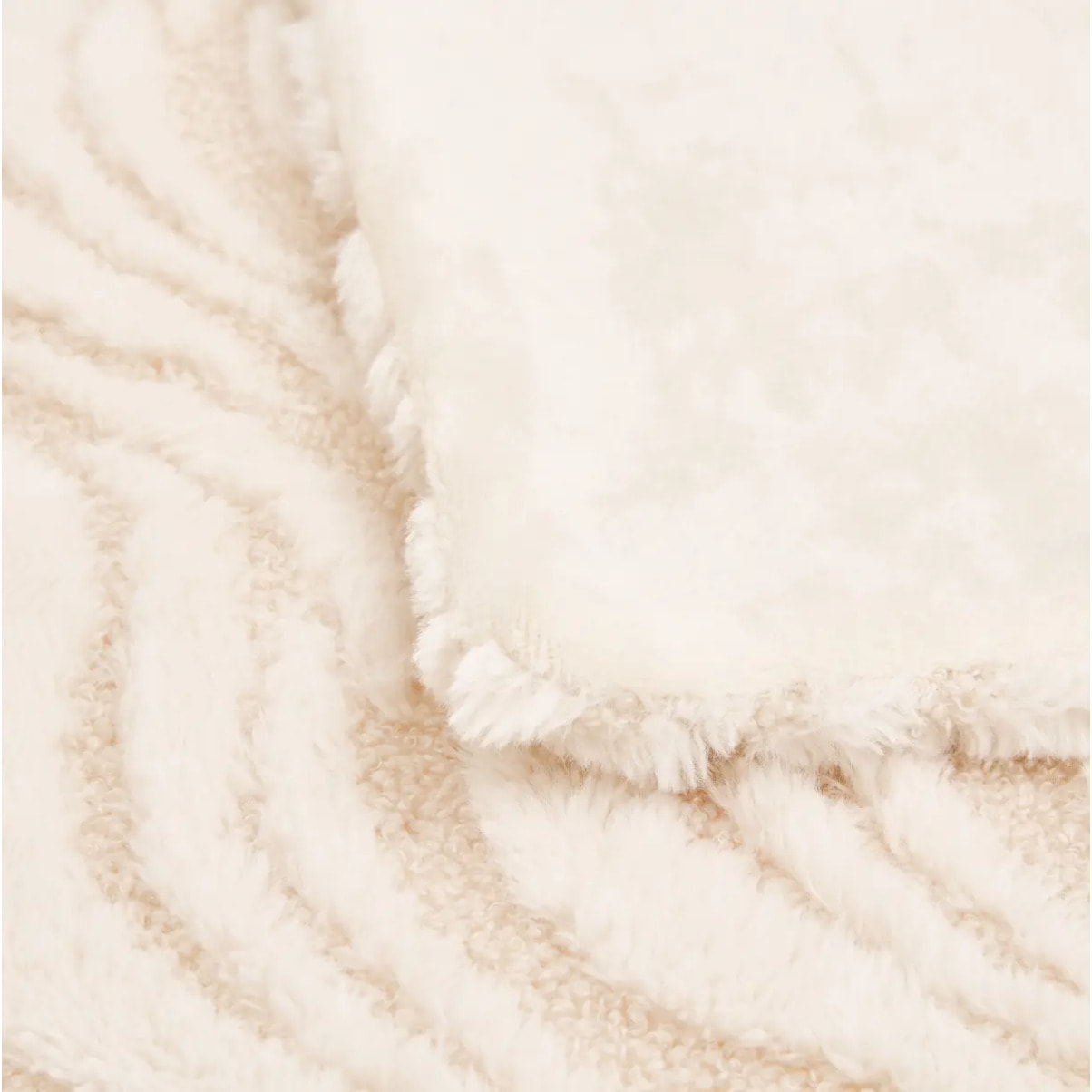Plaid Boucly 180x230cm vagues beige