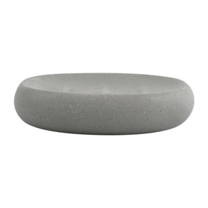 Porte Savon Céramique BALI Gris aspect pierre MSV