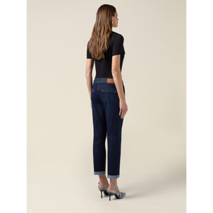 Oltre - Jeans chino in denim rinse - Blu