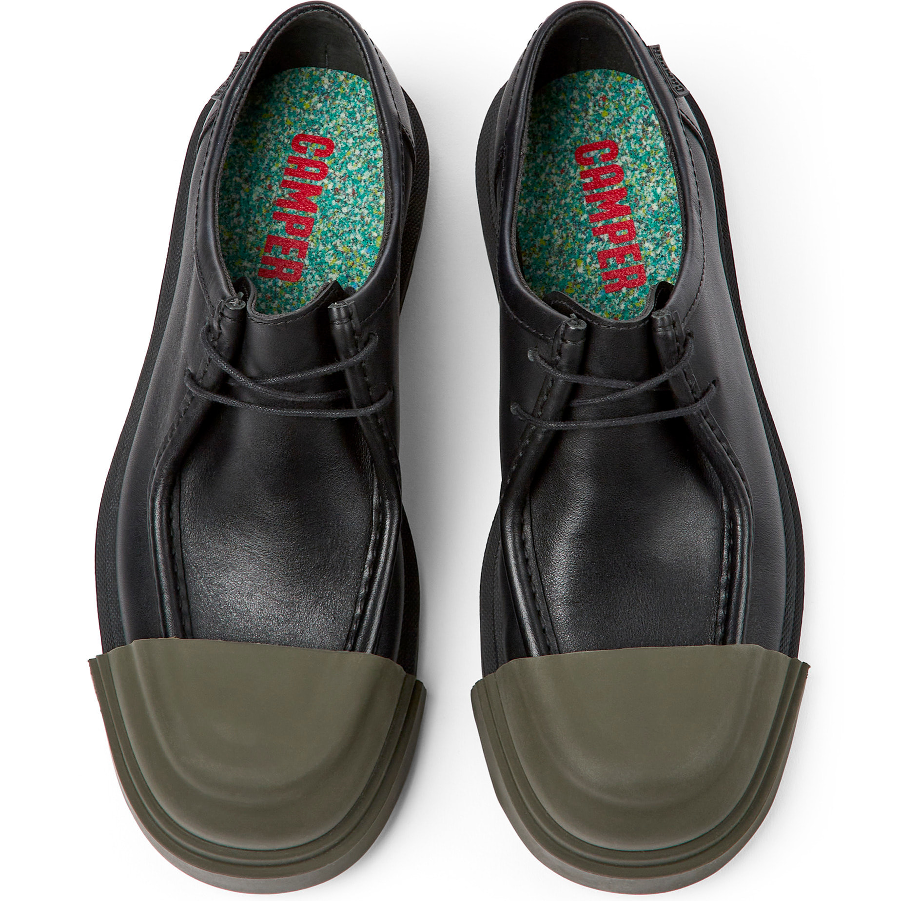 Zapatos de cordones - CAMPER Junction - Negro - Cuero liso