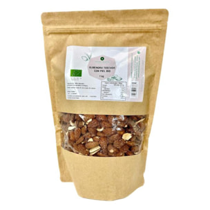 PLANETA HUERTO | Almendra Tostada con Piel Ecológica – Ideal para Recetas y Snack Saludable, Envase de 1 kg