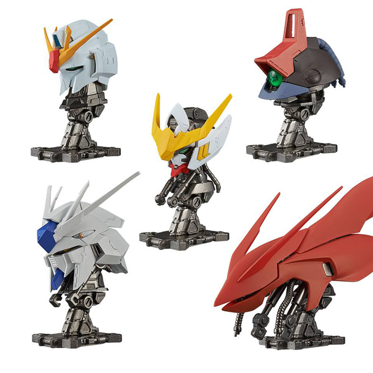 SHOKUGAN GUNDAM MACHINE HEAD DISPLAY DA 10 MINI FIGURE BANDAI