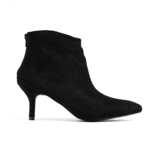 Tronchetto a punta con tacco a spillo - CAMOSCIO