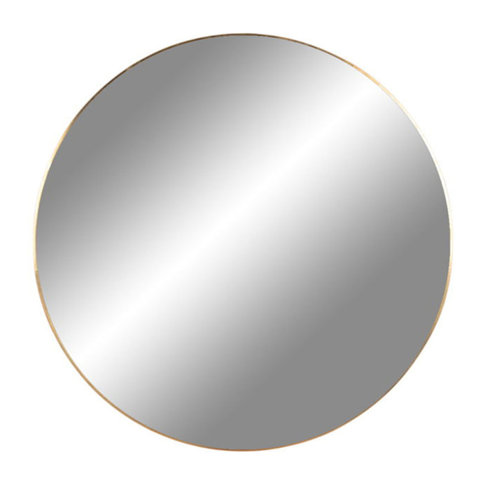 Specchio tondo da parete Jersey in acciaio color ottone ø40 cm
