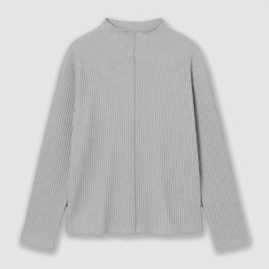 Set maglia pantaloni a coste grigio chiaro