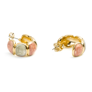 Pendientes Saiol acabado oro amarillo 18k