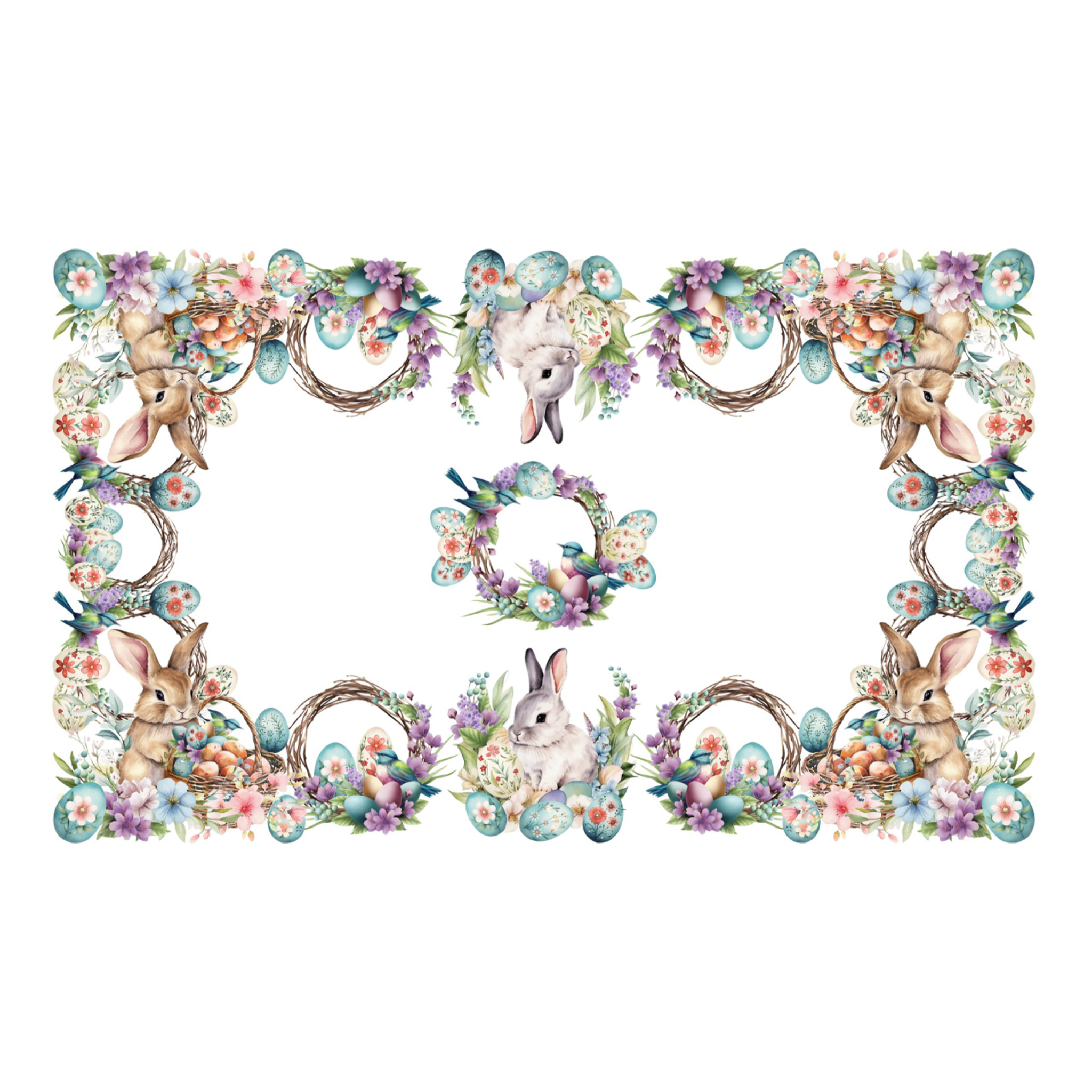 Tovaglia Pasquale Copritavolo Cucina In Stampa Digitale Disegno Colors GI