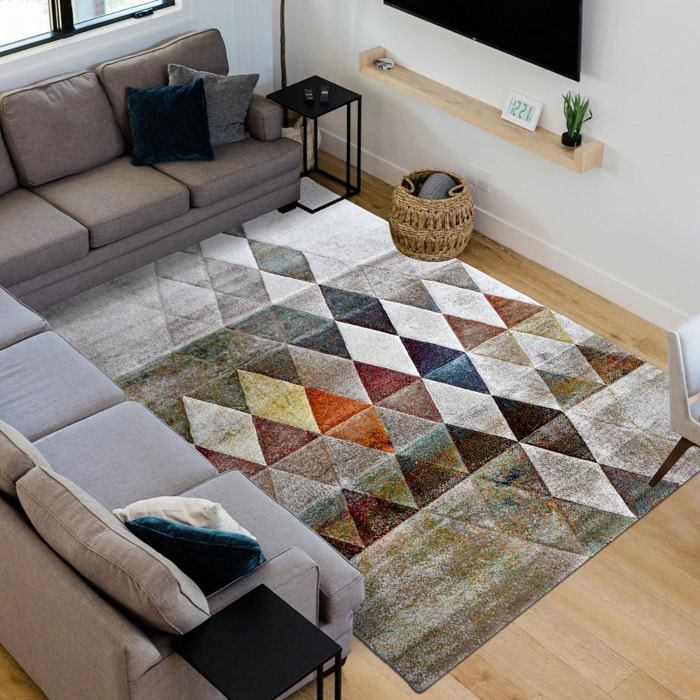 Tapis petites dimensions Keju aux motifs géométriques