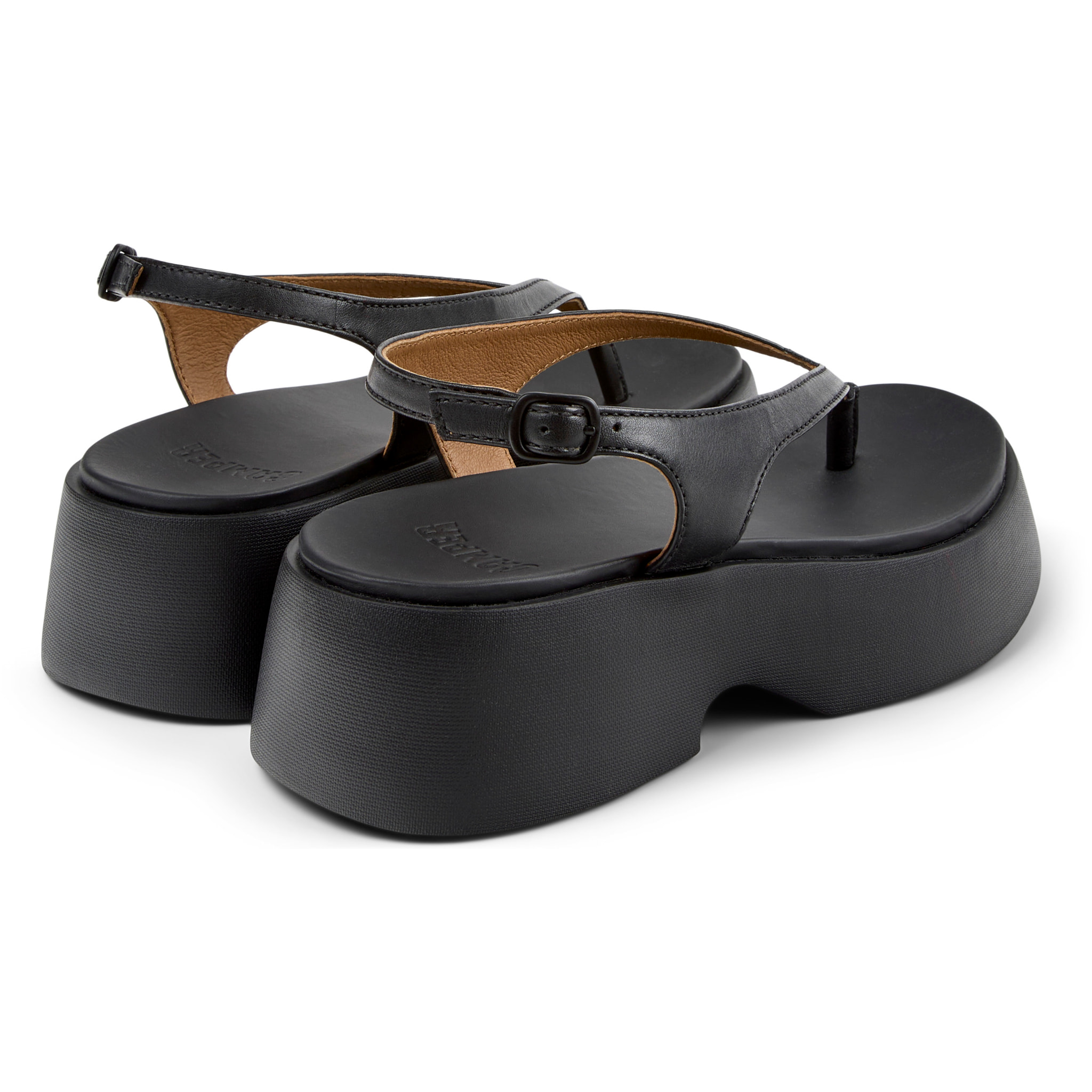 Sandalias - CAMPER Tasha - Negro - Cuero liso