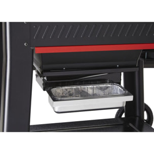 Barbecue pellet WEBER Searwood 600 black, sur chariot, surface de cuisson 61 x 45cm, thermostat digital