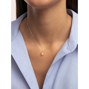 Collana Lovely Pink Heart Placcato Oro