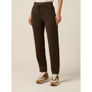 Oltre - Joggers soft touch - Marrone