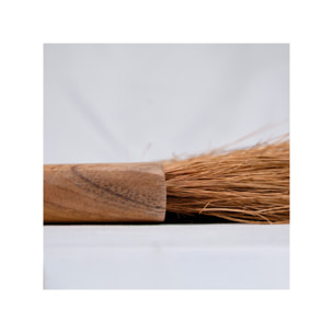 Brosse de nettoyage à anneau en fibres de coco et bois de teck - DARLA