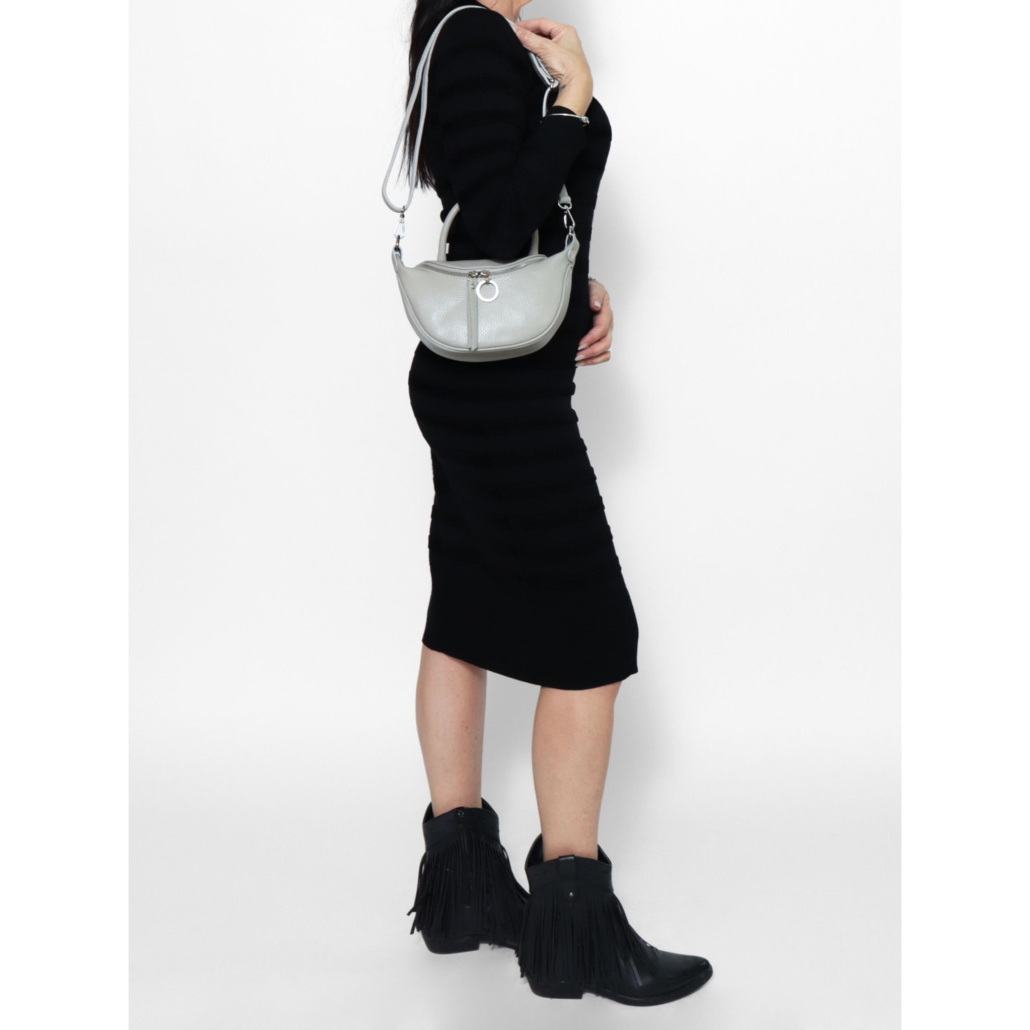Borsa a mano Mae da donna In Vera pelle Made in Italy 26x13x8 cm