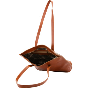 Borsa a spalla  da donna In Vera pelle Made in Italy 27x38,5x10 cm