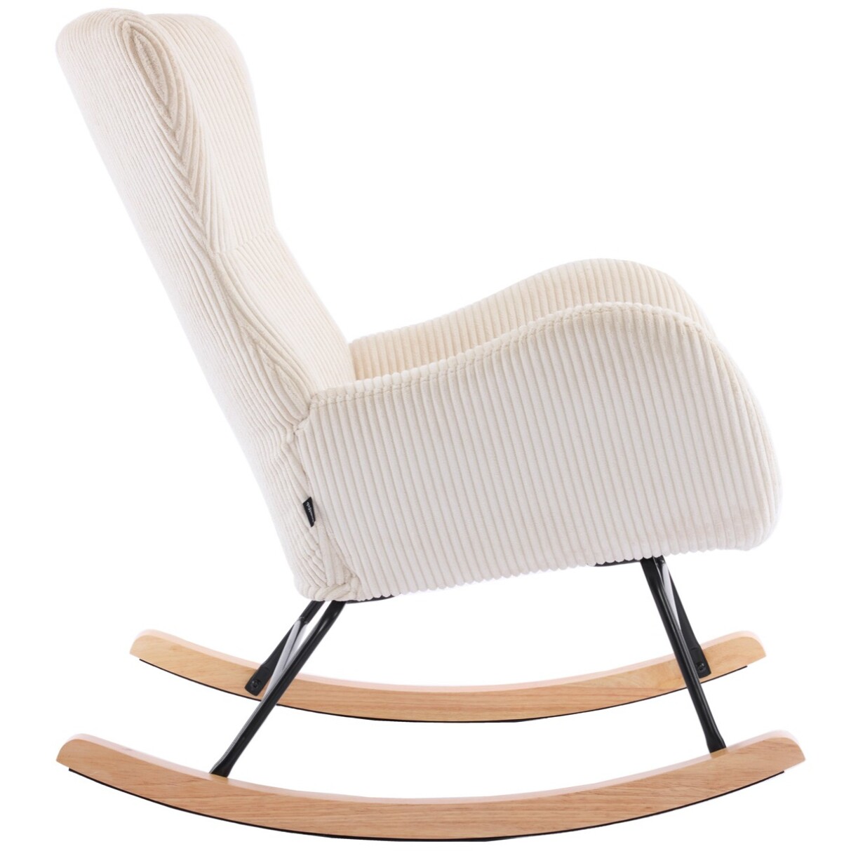 Rocking-chair en velours côtelé - BEA