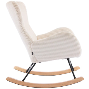 Rocking-chair en velours côtelé - BEA
