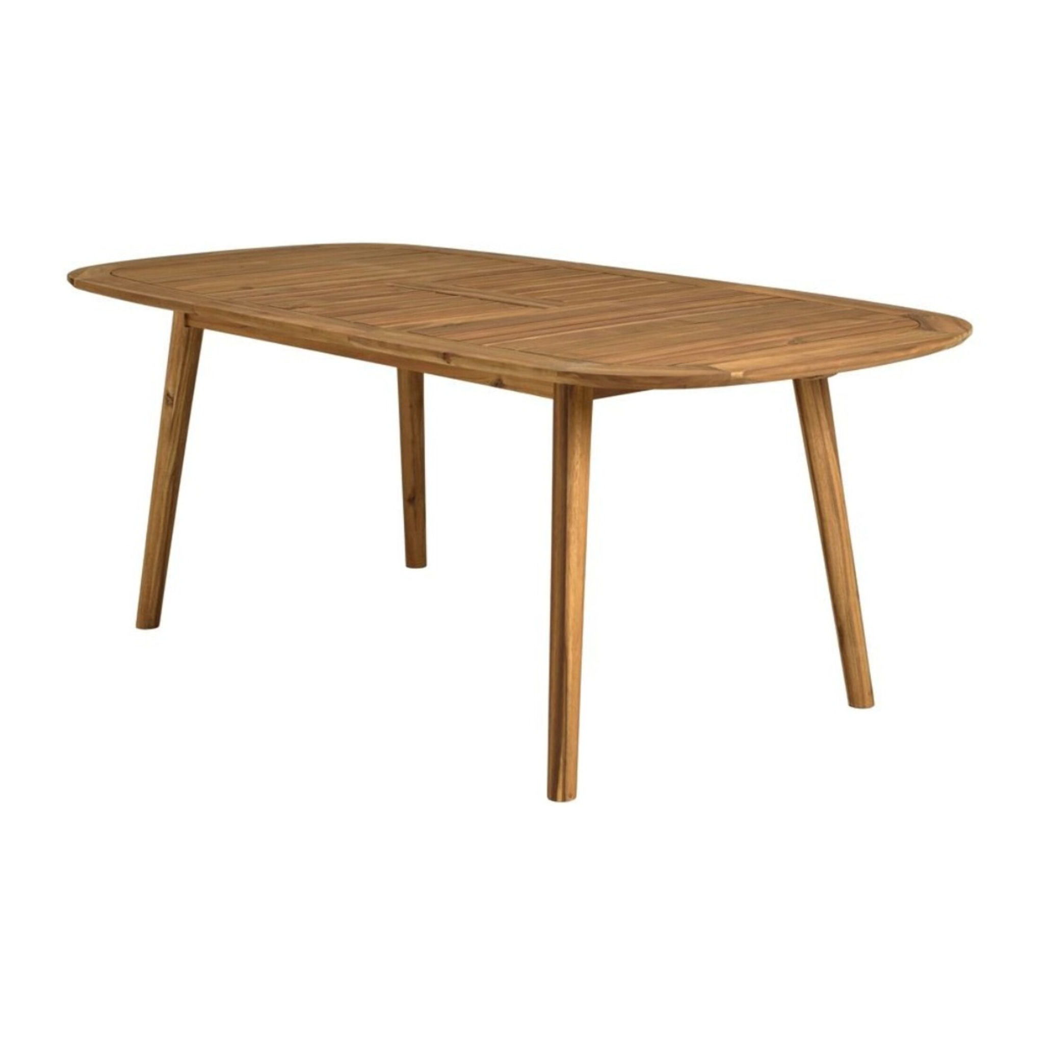 VICK - Table de jardin extensible en acacia huilé 150/200x100cm