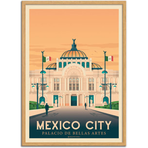 Affiche - Mexico city - Olahoop Travel Posters