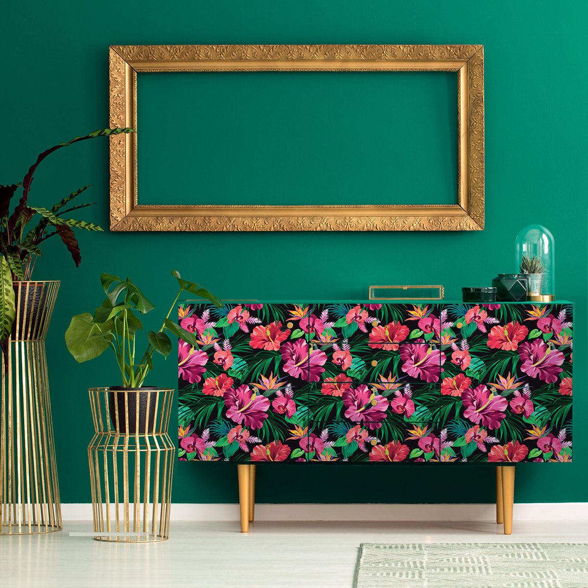 Sticker meuble tropical kittinan 40 x 60 cm