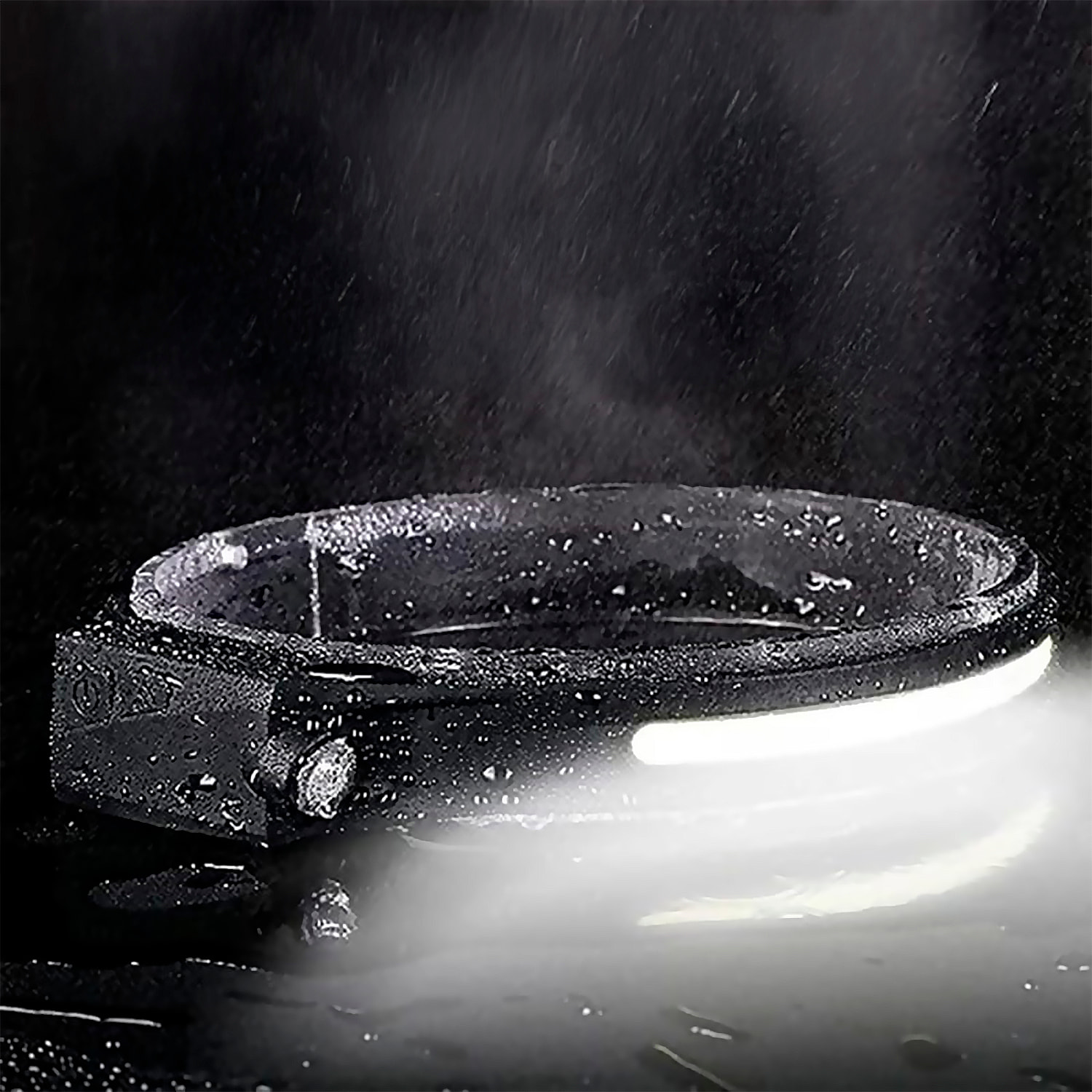 Linterna frontal LED con 350 lm, 6 modos de iluminación, sensor de movimiento y batería recargable de 1200 mAh.