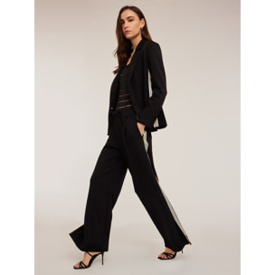 Motivi - Americana cruzada con banda lateral - Negro