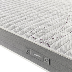 Colchón Muelles Ensacados y Visco | 23CM | Firmeza alta | Reversible Doble Cara | Máxima calidad | Troas Compact