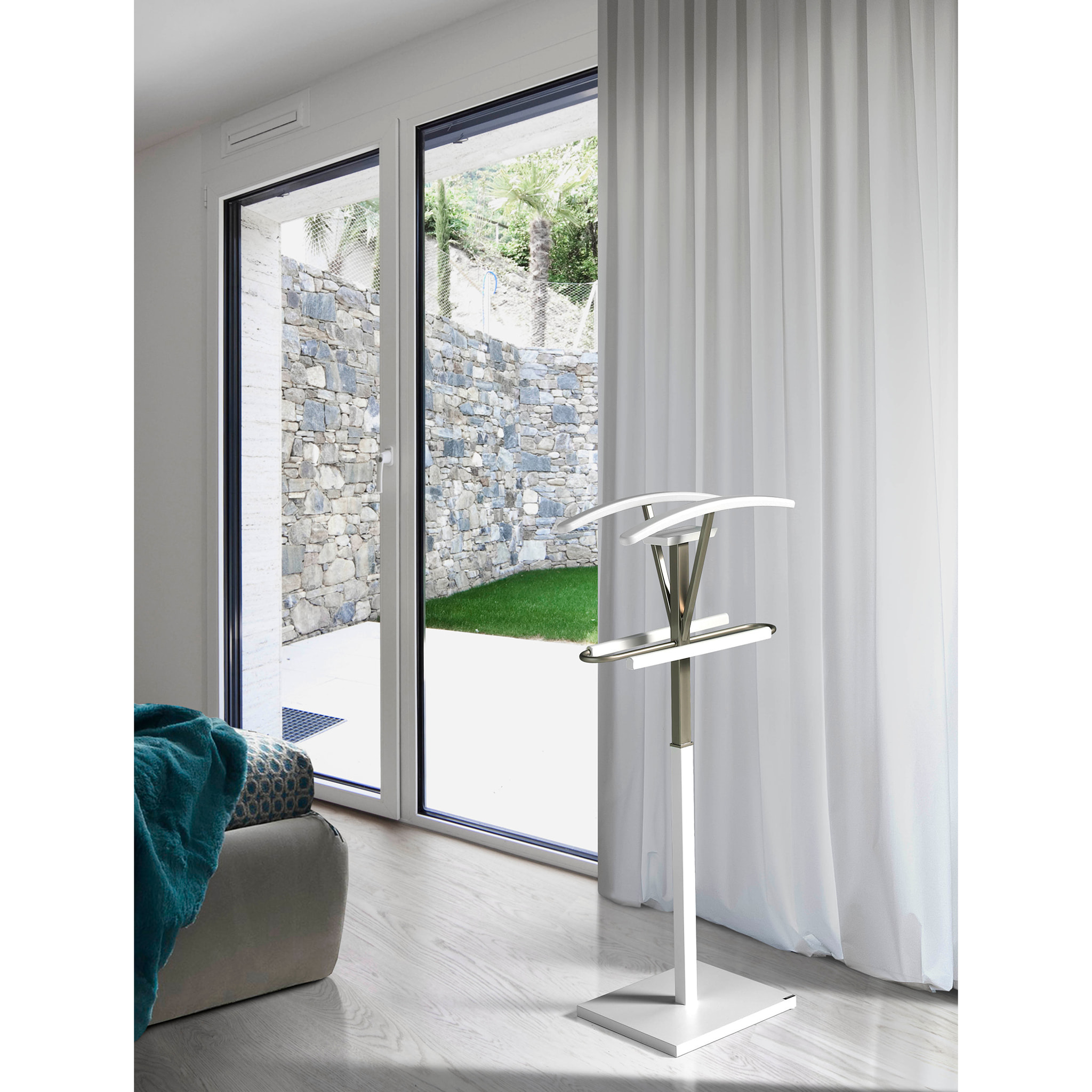 Galán de noche Couple blanco 110x47x34 cm