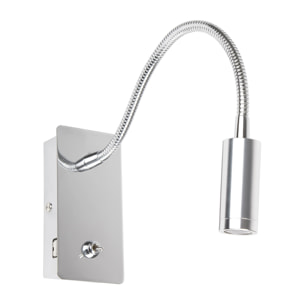 JULIET LECTOR CON USB C CROMO LED 3W 3000K
