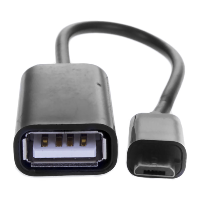 ADAPTADOR USB HEMBRA A MICRO USB MACHO 10CM