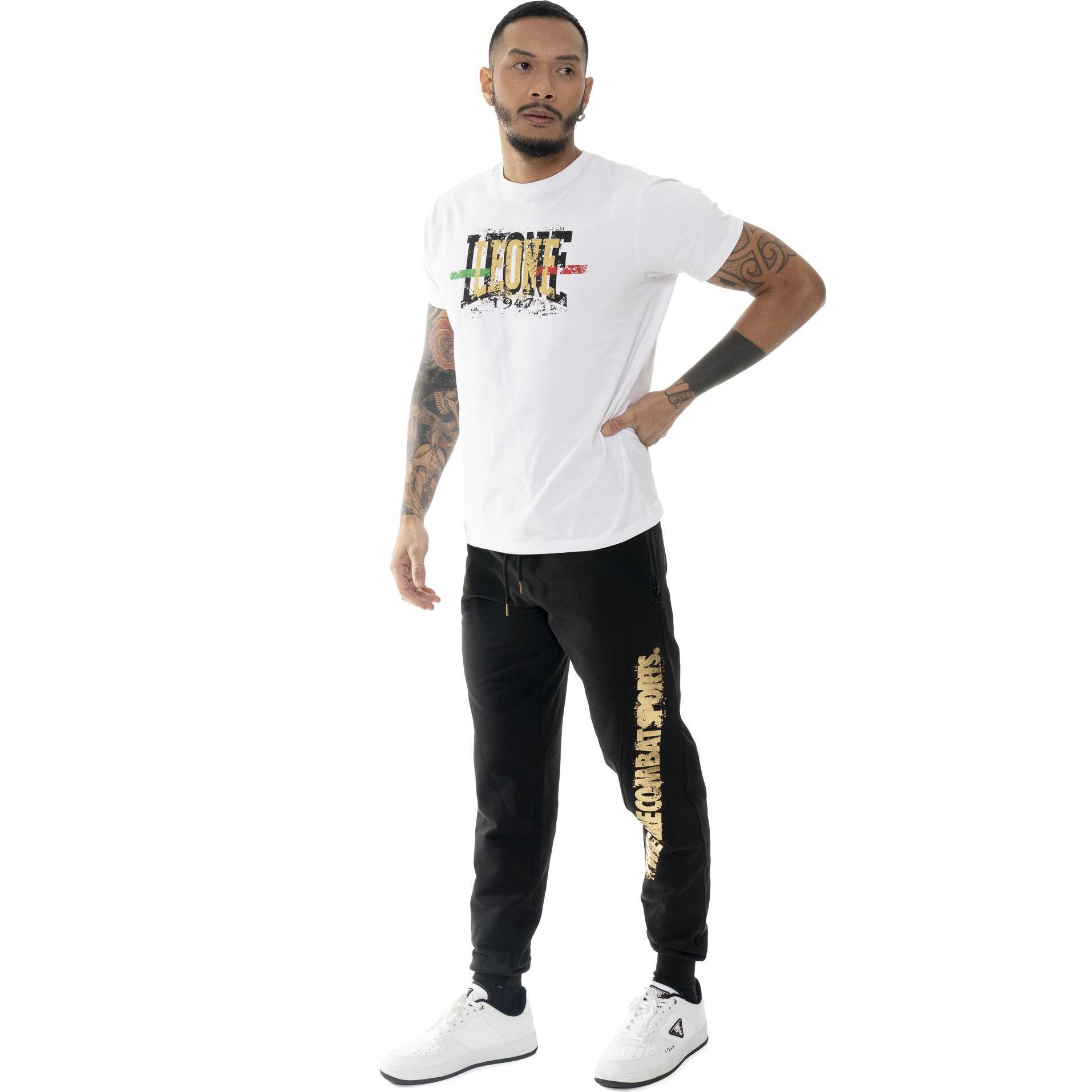 T-shirt da uomo a maniche corte con stampa oro "Authentic Gold"