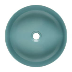 Vasque à poser ronde diamètre 39 cm - vert mat - sans trop-plein - SAT Infinitio