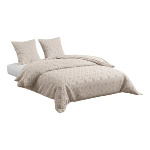 Parure de lit Amy 220x240cm beige
