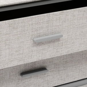 Commode 2 tiroirs Granite gris