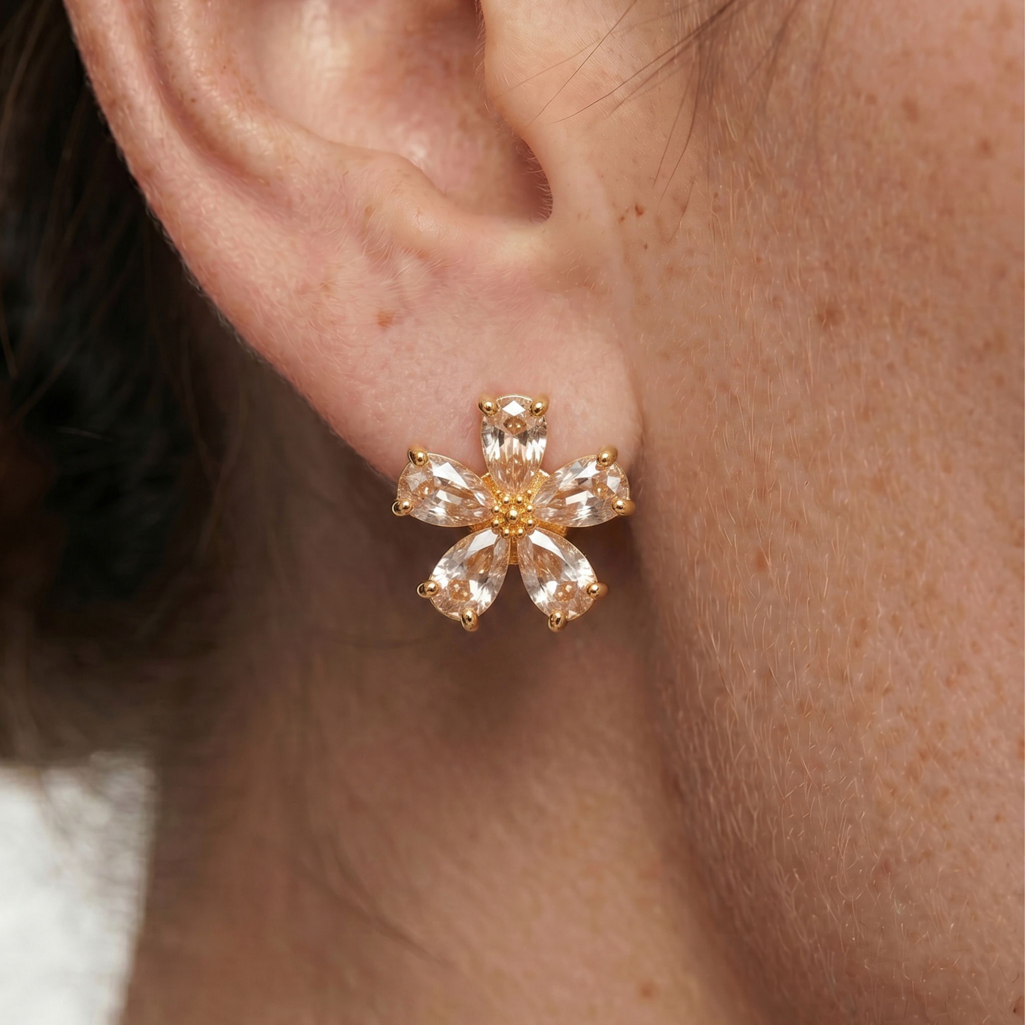 Pendientes Shayus acabado oro amarillo 18k