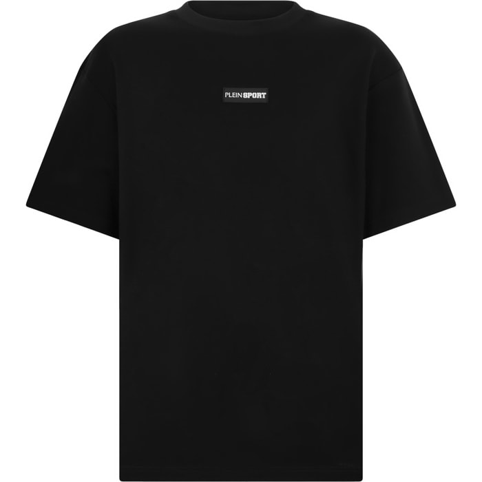 PLEIN SPORT Slub Cotton T-Shirt Scratch