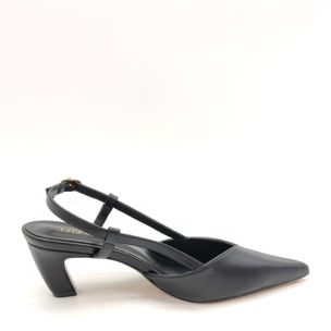 Décolleté sling back Donna Tata Italia Nero