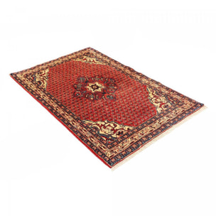 Tapis d'orient au motif oriental, noué main en laine, FIBISI