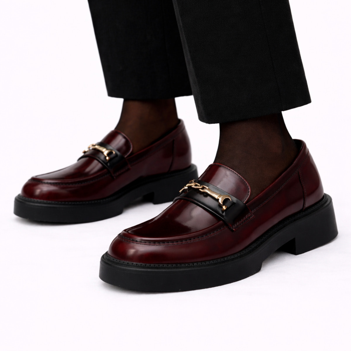 Mocassini con accessorio - tacco 4,0 cm