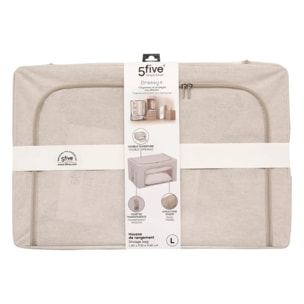 Housse de rangement "Groomy" double ouverture 60x40cm