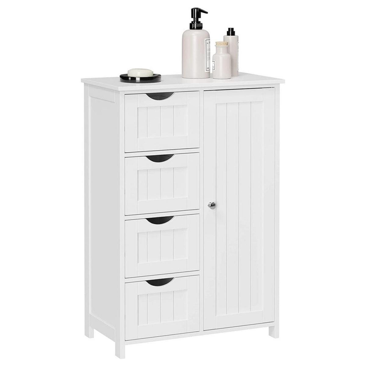 Mobiletto da bagno White 55x30x82 cm -Sarah