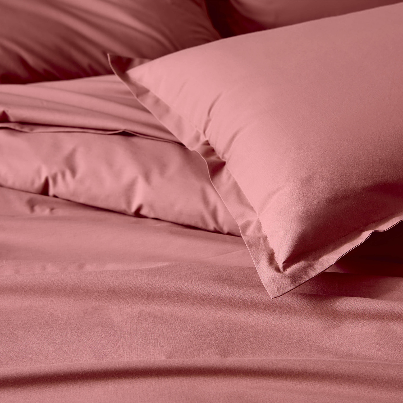 Taie d’oreiller percale de coton made in France - Bordeaux